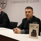 El magistrado valenciano presentó ayer su libro en Lleida. 