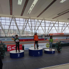 L’atleta de Juneda, ahir al centre del podi.