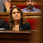 La consellera de Presidencia, Laura Vilagrà, durante la sesión de control en el Parlament