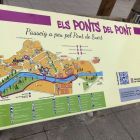Uno de los plafones de la nueva ruta de El Pont de Suert. 