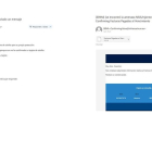 Capturas de pantalla de los emails fraudulentos que tratan de suplantar a Banco Santander y BBVA, identificados por Eset.