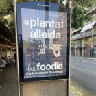 Uno de los carteles publicitarios que ha hecho Lleida Comerç. 