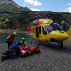 Rescatan a una escaladora herida en Sopeira