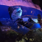 Foto del coche siniestrado.