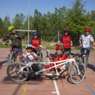 Ruta del Club Ciclista Alba amb persones amb discapacitat