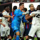 El partido tuvo también momentos de tensión entre los jugadores.