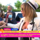 María Patiño, en visita a Aluche.
