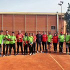 Deportistas de la Llar de Sant Josep en el proyecto Més que Tennis