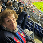 Lola Solé disfrutó del partido Barça - Bayern de Munich. 