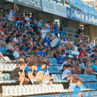 Aficionats durant l’últim partit, contra el Saragossa.