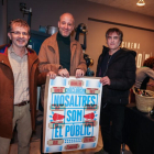 Representants del cine club de la Seu, a Granollers.