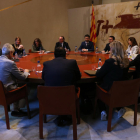 Pla general del Consell Executiu extraordinari per aprovar el decret que ha de blindar el català a les aules.