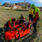 Rescatan a un ciclista en Ivars de Noguera en zona boscosa y difícil acceso