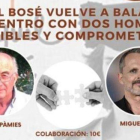 Miguel Bosé, de nuevo con Josep Pàmies en Balaguer