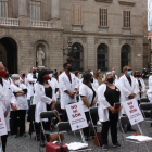 Imagen de archivo de una protesta de Metges de Catalunya en Barcelona.