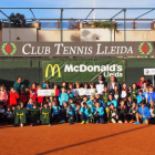 La decimonovena edición de la Lliga McDonald’s de tenis ha reunido este año a 150 jugadores y jugadoras entre 7 y 10 años.