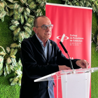 Miquel Pueyo, a la conferència anual del Col·legi de Periodistes a la demarcació de Lleida