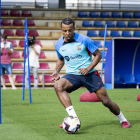 Koundé va continuar entrenant-se ahir a la ciutat esportiva a l’espera que l’equip torni de la gira.