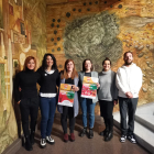 Los organizadores de la jornada, ayer en la presentación.