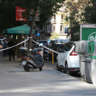 Los Mossos acordonaron el lugar en el que se halló el cadáver.