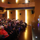 Más de 50 personas asistieron ayer a la conferencia del cientificó mexicano en CaixaForum Lleida. 