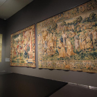 Un dels tapissos de l’exposició ‘Imago Urbis. La Lleida del segle XVI’.