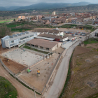 Vista área del colegio Els Planells de Artesa de Segre. 