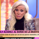 Loly Álvarez contando sus penas.