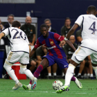 Dembélé, en una acció de l’últim clàssic, disputat als Estats Units amb triomf blaugrana.