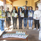 Representantes políticos y técnicos de Turismo de la comarca ayer en el Hostal del Carme de Vilagrassa.