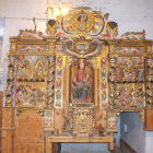 Imatge de l’altar barroc de l’església de Ginestarre.