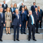 Algunos de los líderes de la OTAN posando antes de su reunión en Bruselas.