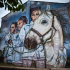 El mural 'Ellas me encadenaron', del artista de La Seu B:K Mafia, ganador del premio del jurado