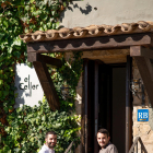 Los chefs de El Celler, Adrián Zahino e Ignasi Bustamante. 