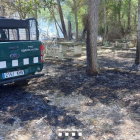 Imatge del lloc de l'incendi.