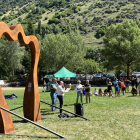 La inauguració del monument commemoratiu del 20 aniversari del Parc de l’Alt Pirineu a Àreu.