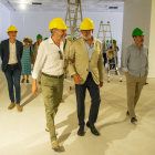 Visita de obras ayer al Morera en la antigua Audiencia.