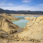 Estado actual de Canelles, en la cuenca del Noguera Ribagorçana, que está a un 23% de capacidad.