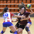 Jone Hijosa, en una acció del partit d’ahir.