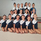 Las gimnastas del CN Lleida.