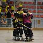 Jugadoras del Vila-sana, en su última visita al Palau de Plegamans.