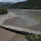 Fotografía reciente de la cola del pantano de Oliana.