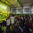 Momento del concierto de Sexenni ayer en el instituto Samuel Gili i Gaya.