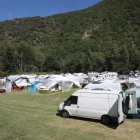 Un poblado de 200 caravanas en Rialp para una prueba deportiva con perros 