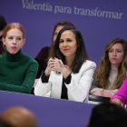 Belarra ayer en el Consejo Ciudadano Estatal de Podemos junto a Lilith Verstrynge e Idoia Villanueva.
