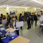 Un col·legi electoral a Lleida durant la jornada d'eleccions municipals del 2019.