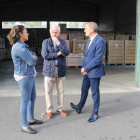 Crespín va visitar les instal·lacions del Banc dels Aliments de Lleida.