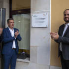 Talarn y Pujol , ayer en la inauguración de la residencia.