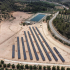 La planta solar que s’ha construït en Bovera.