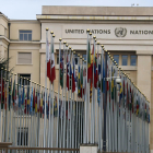 Imagen de la sede oficial de las Naciones Unidas en Ginebra.